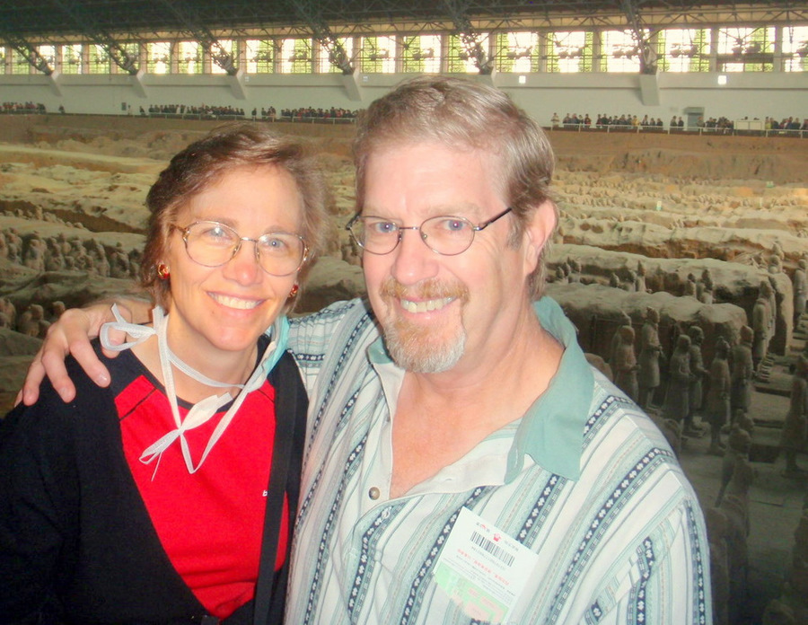 Dennis and Terry Struck in Xian, China.